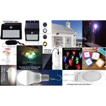 28 LEDS Solar Motion Sensor Light Super Bright Waterproof With Detachable Solar Panel,